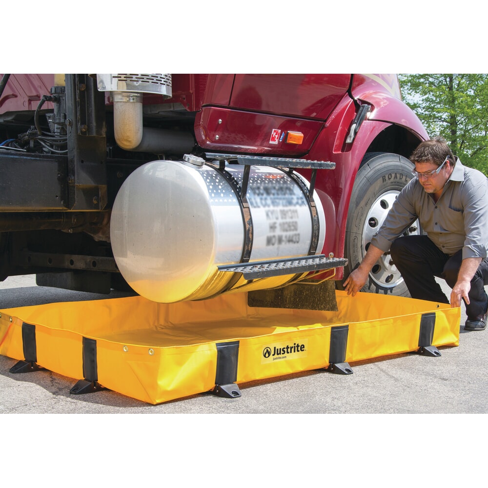 Número de imagen del producto 2: Justrite® cubeta de retención plegable QuickBerm® Lite de poliéster, capacidad 451 l