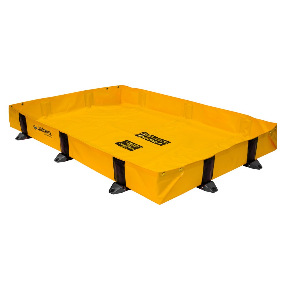 Imagen del producto: Justrite® cubeta de retención plegable QuickBerm® Lite de poliéster, capacidad 451 l