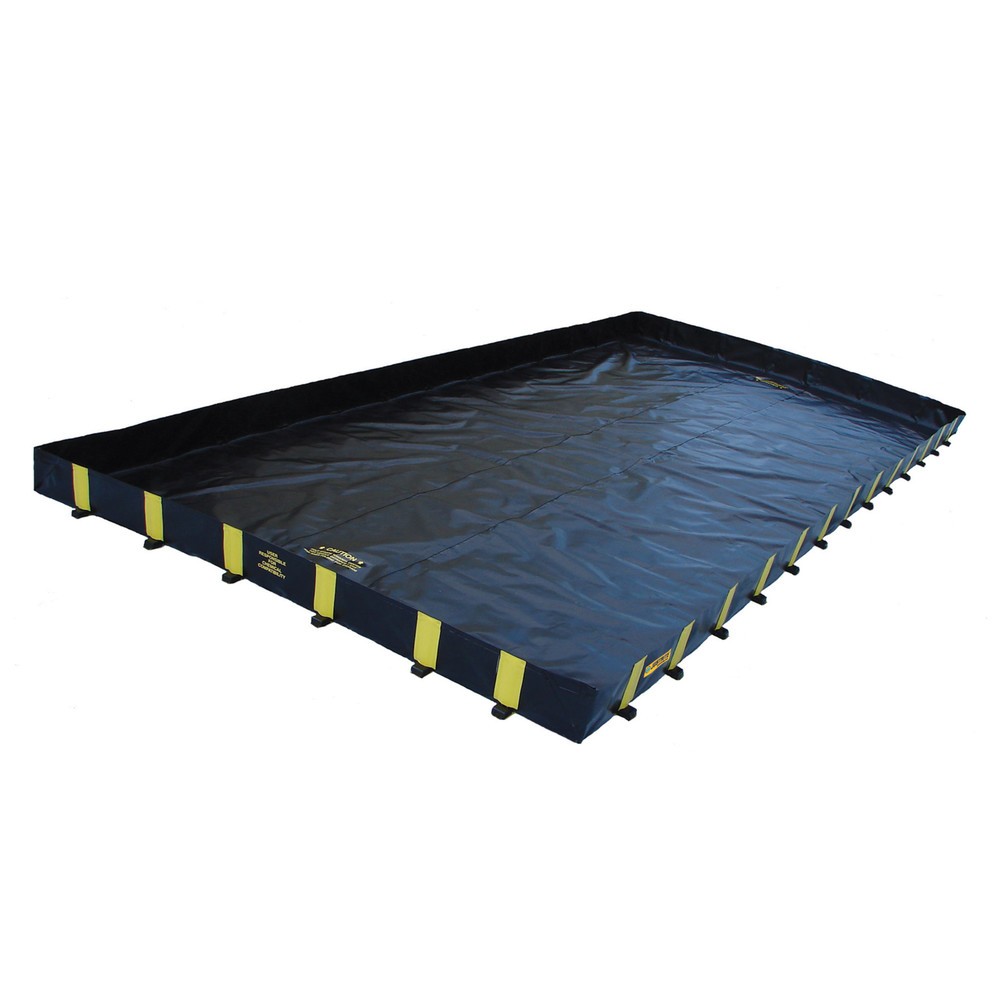 Imagen del producto: Justrite® cubeta de retención plegable QuickBerm® Plus de poliéster, capacidad 18.321 l