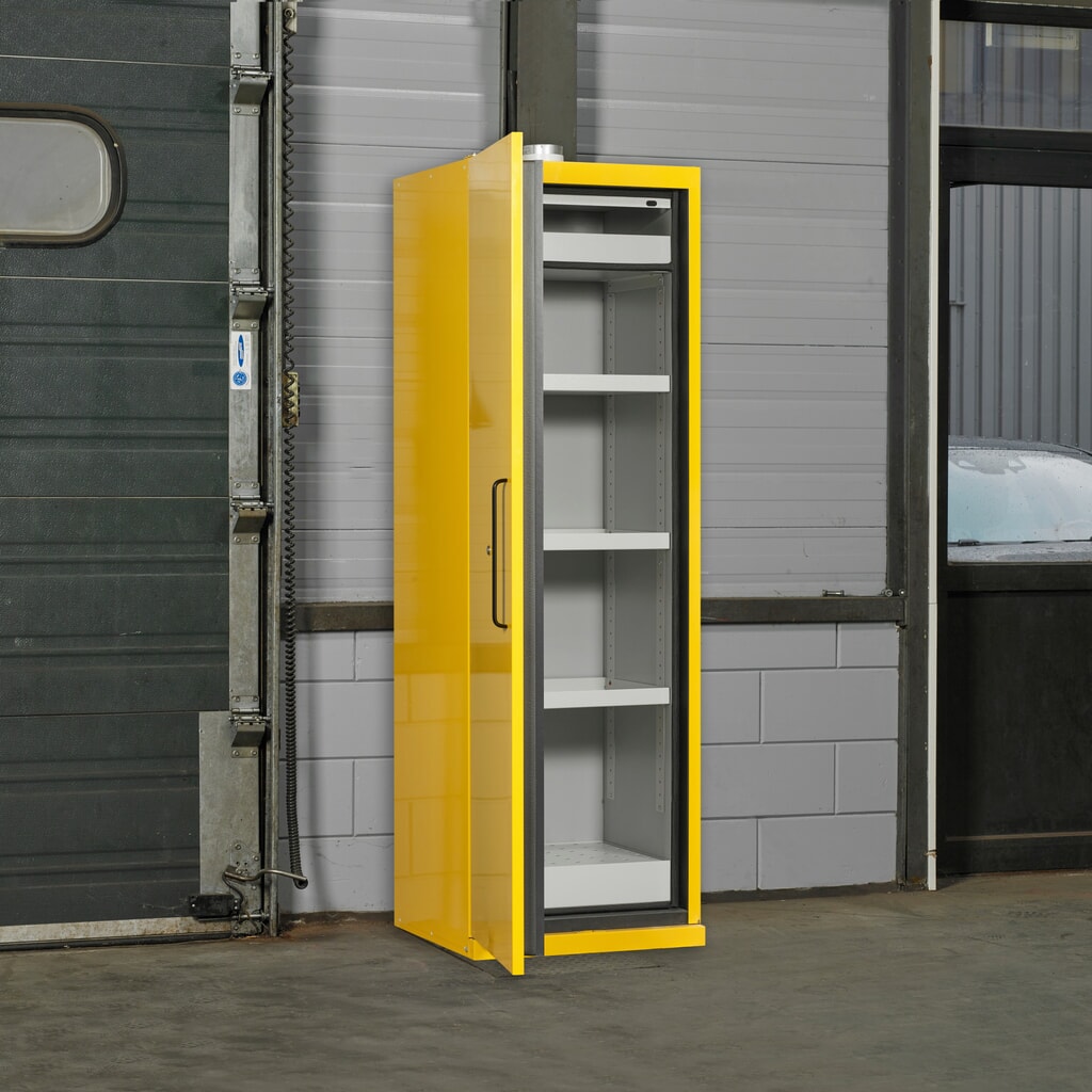 Justrite® Brandschutzschrank EN F90, 1-flügelig Produktabbildung Nr. 4: Justrite® Brandschutzschrank EN F90, 1-flügelig
