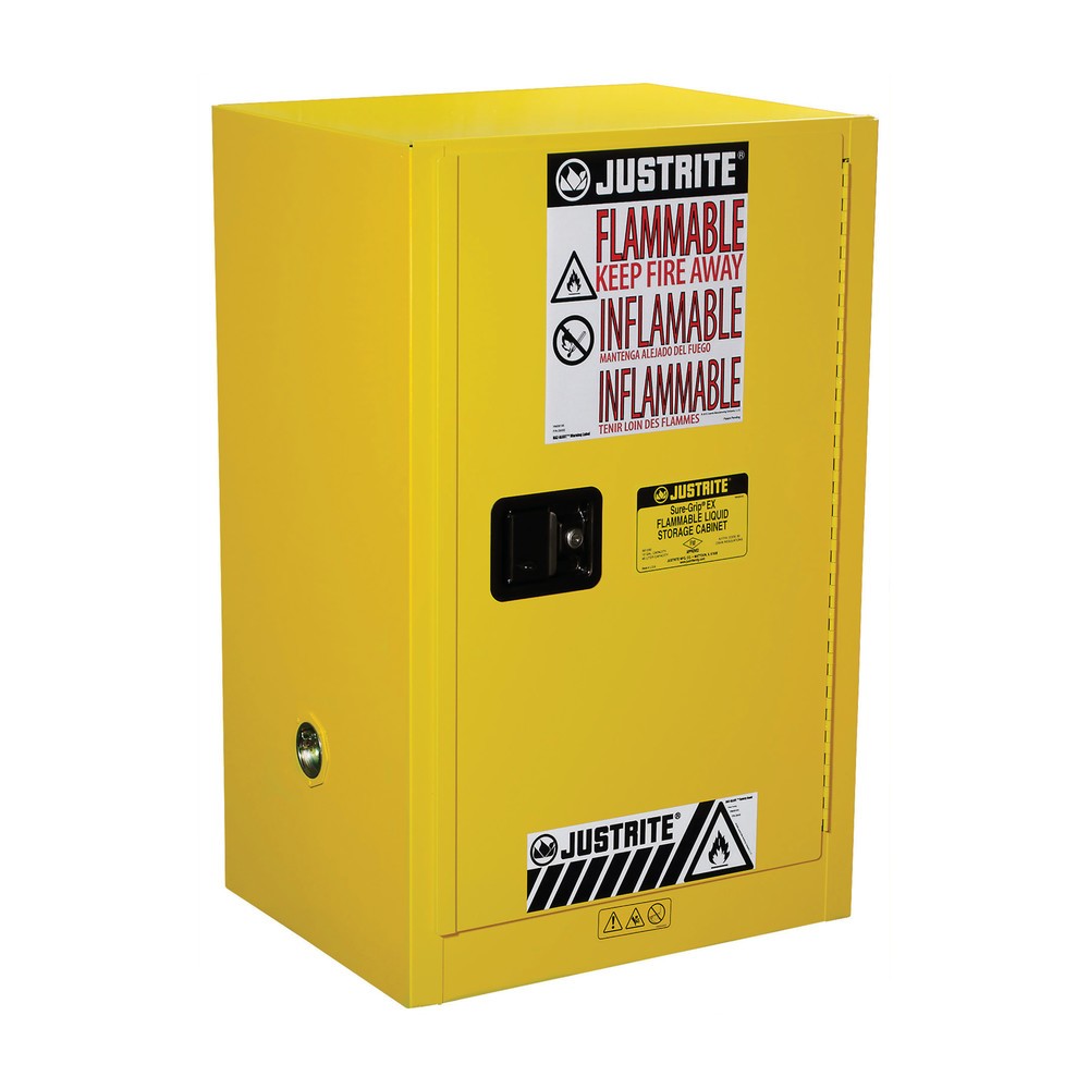 Product afbeelding: Justrite® brandveilige kluis Compac Sure-Grip® FM, hxbxd 890 x 590 x 460 mm, 1 legbord, zelfsluitend