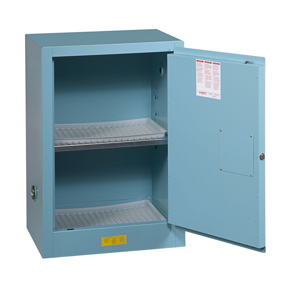 Productafbeelding nr. 2: Justrite® brandveilige kluis Compac Sure-Grip® FM, voor etsmiddelen, hxbxd 890 x 590 x 460 mm, 1 legbord, zelfsluitend