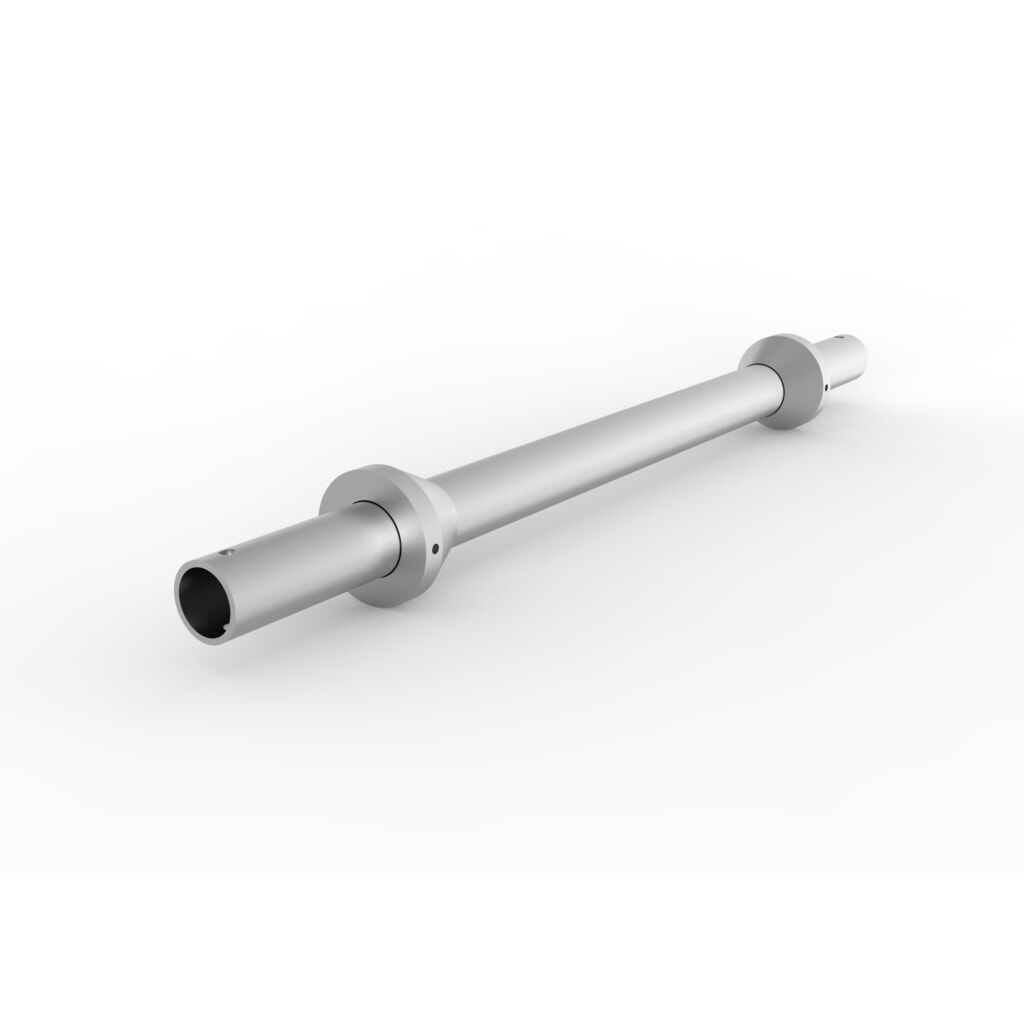 Produktabbildung: Kabeltrommelachse mit Zentrierstücken für META MULTIPAL Kabeltrommelregal,  Durchmesser 42,4 mm, für Fachbreite 900 mm