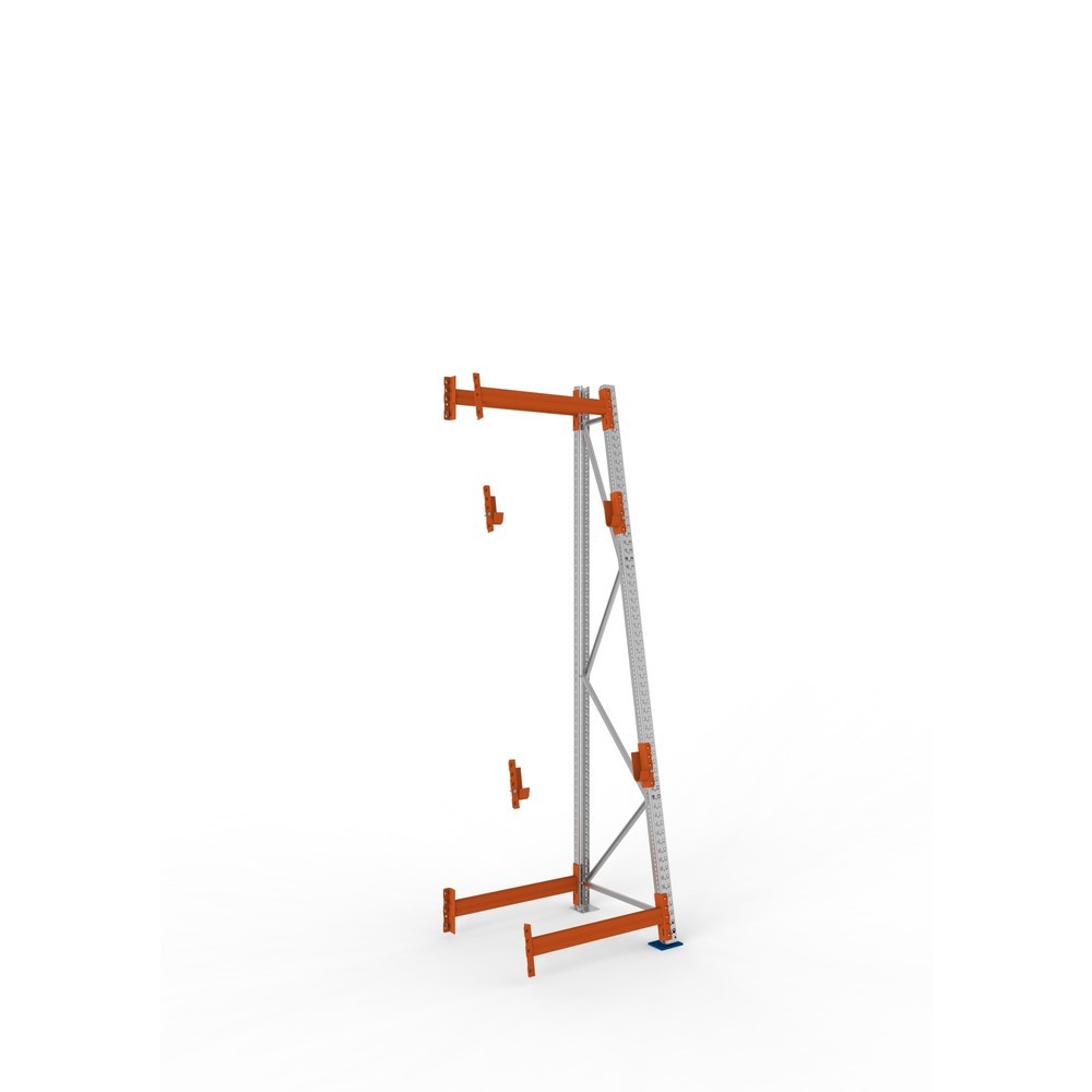 Product afbeelding: Kabeltrommelstelling META MULTIPAL type 3, aanbouwelement, hxbxd 3.300 x 900 x 900, compleet voor 2 assen, verzinkt, RAL 2001 roodoranje, A-stijlen