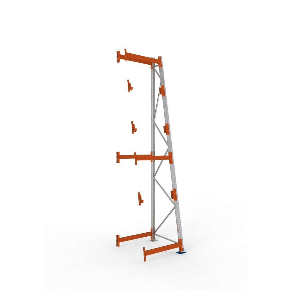 Product afbeelding: Kabeltrommelstelling META MULTIPAL type 3, aanbouwelement, hxbxd 4.400 x 900 x 1.100 mm, compleet voor 3 assen, verzinkt, RAL 2001 roodoranje, A-stijlen