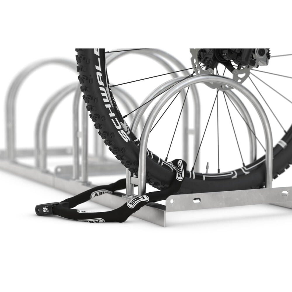 Zdjęcie produktu nr 5: Kabłąkowy stojak rowerowy, 2-stronny, 8 miejsc parkingowych, ocynkowany