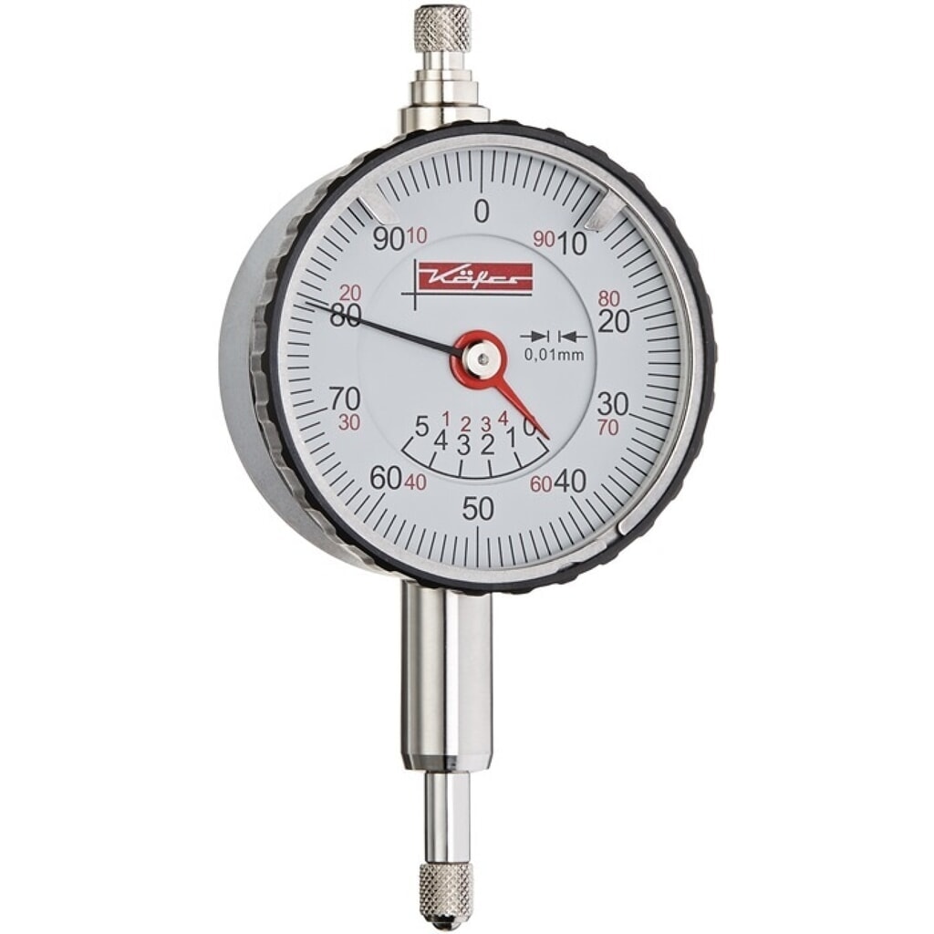 KÄFER Kleinmessuhr KMU 4/5 TK-100, 5 mm Ablesung 0,01 mm Produktabbildung: KÄFER Kleinmessuhr KMU 4/5 TK-100, 5 mm Ablesung 0,01 mm