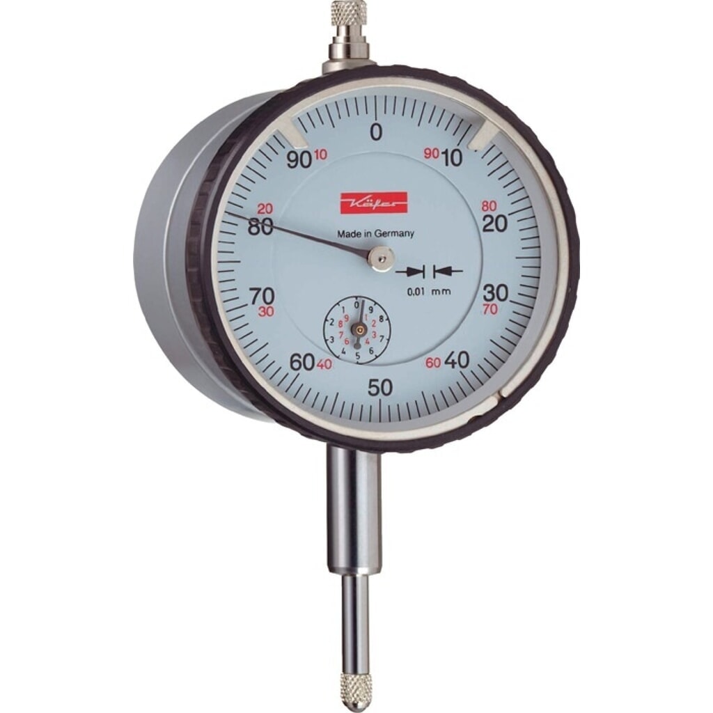 KÄFER Messuhr M2 T Magnet, magnetische Rückwand, 10 mm Ablesung 0,01 mm Produktabbildung: KÄFER Messuhr M2 T Magnet, magnetische Rückwand, 10 mm Ablesung 0,01 mm