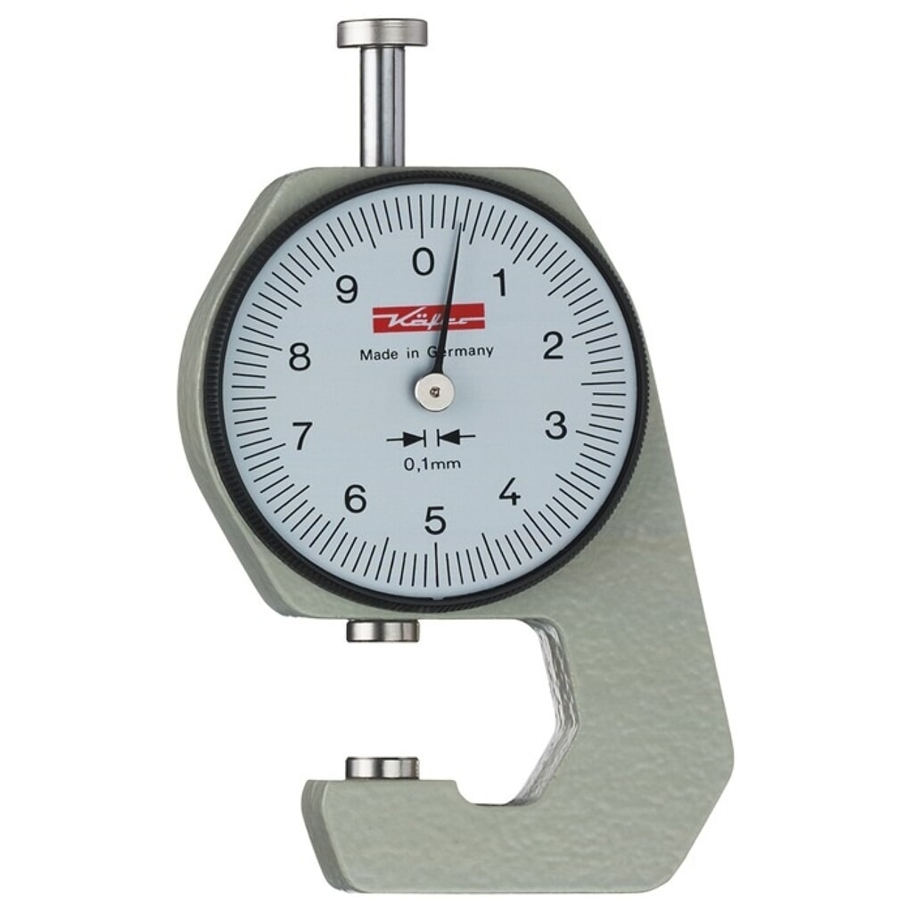 Produktabbildung: KÄFER Taschendickenmessgerät K 15, plan 6,35 mm, 0-10 mm Ablesung 0,1 mm