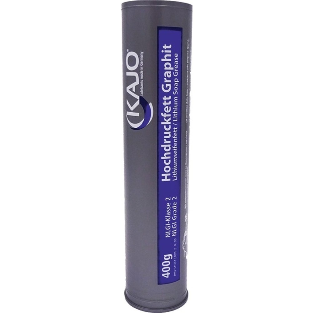 Produktabbildung: KAJO Hochdruckfett graphitiert 400g schwarz Kartusche