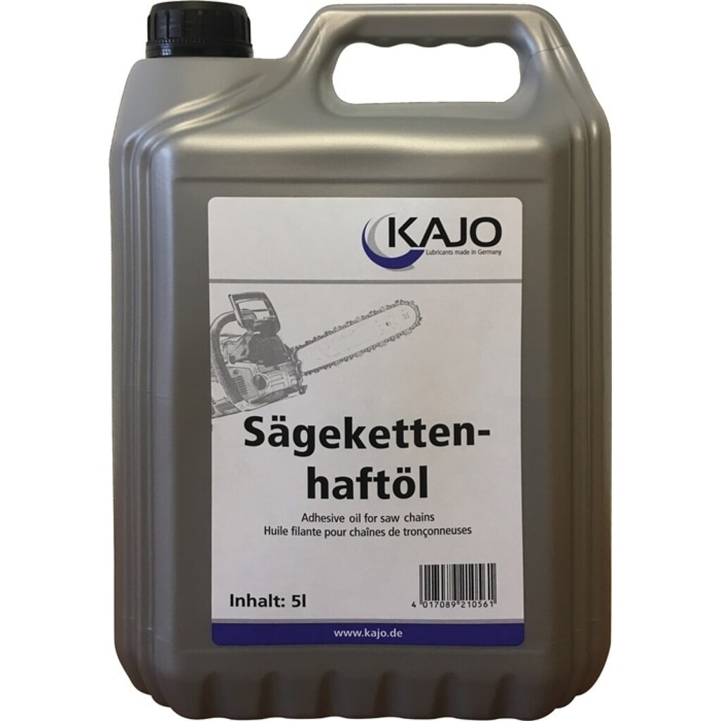 KAJO Sägekettenhaftöl, 5 l, 100-130 mm²/s (bei 40°C), Kanister Produktabbildung: KAJO Sägekettenhaftöl, 5 l, 100-130 mm²/s (bei 40°C), Kanister