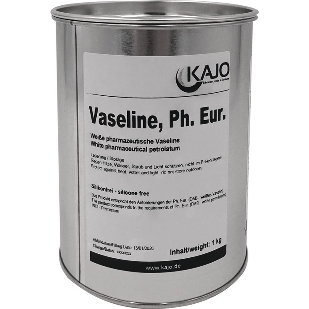Produktabbildung: KAJO Vaseline, DAB10 (dt. Arzneimittelbuch), 1 kg weiß, Dose