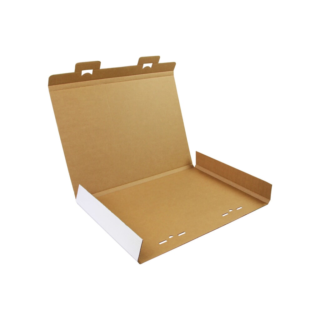 Kalenderverpackung, 605 x 427 x 15 mm, Qualität 1.30 B, weiß, DIN A2 Produktabbildung: Kalenderverpackung, 605 x 427 x 15 mm, Qualität 1.30 B, weiß, DIN A2