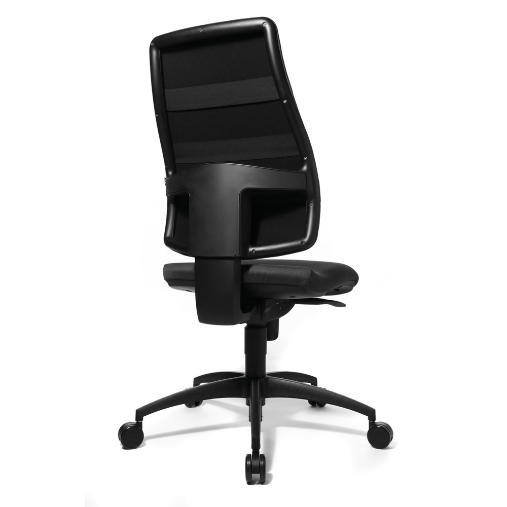 Číslo obrázka výrobku 3: Otočná kancelárska stolička Topstar® Syncro, čalúnené operadlo, ergonomické sedadlo s ochranou platničiek, antracitová