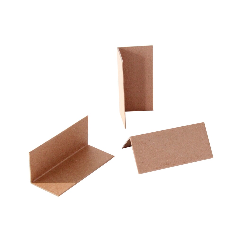 Kantenschutzecken, 100 x 50 x 50mm, 2 mm Stärke, braun, Winkel vorgefertigt, 1 VE = 1404 Stk Produktabbildung: Kantenschutzecken, 100 x 50 x 50mm, 2 mm Stärke, braun, Winkel vorgefertigt, 1 VE = 1404 Stk