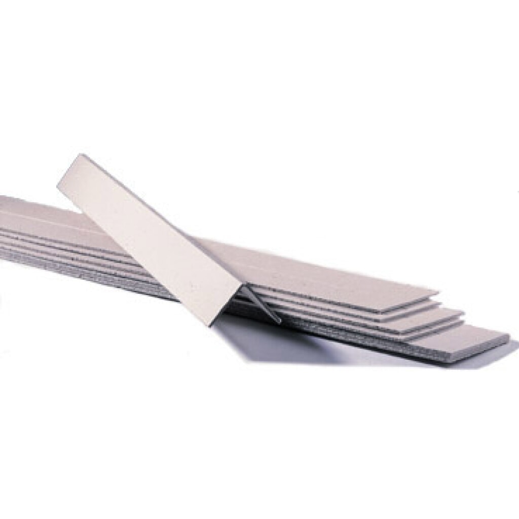 Produktabbildung: Kantenschutzleisten, 700 x 50 x 50 mm, 3mm Stärke, braun, vorgerillt