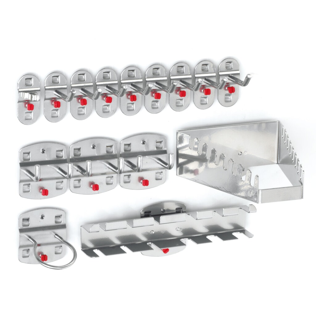 Kappes RasterPlan Hakensortiment, alufarben, 15-teilig Produktabbildung: Kappes RasterPlan Hakensortiment, alufarben, 15-teilig