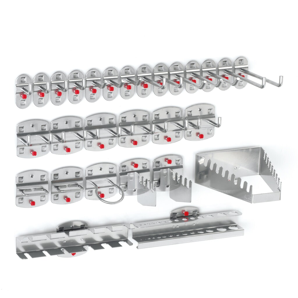 Kappes RasterPlan Hakensortiment, alufarben, 28-teilig Produktabbildung: Kappes RasterPlan Hakensortiment, alufarben, 28-teilig