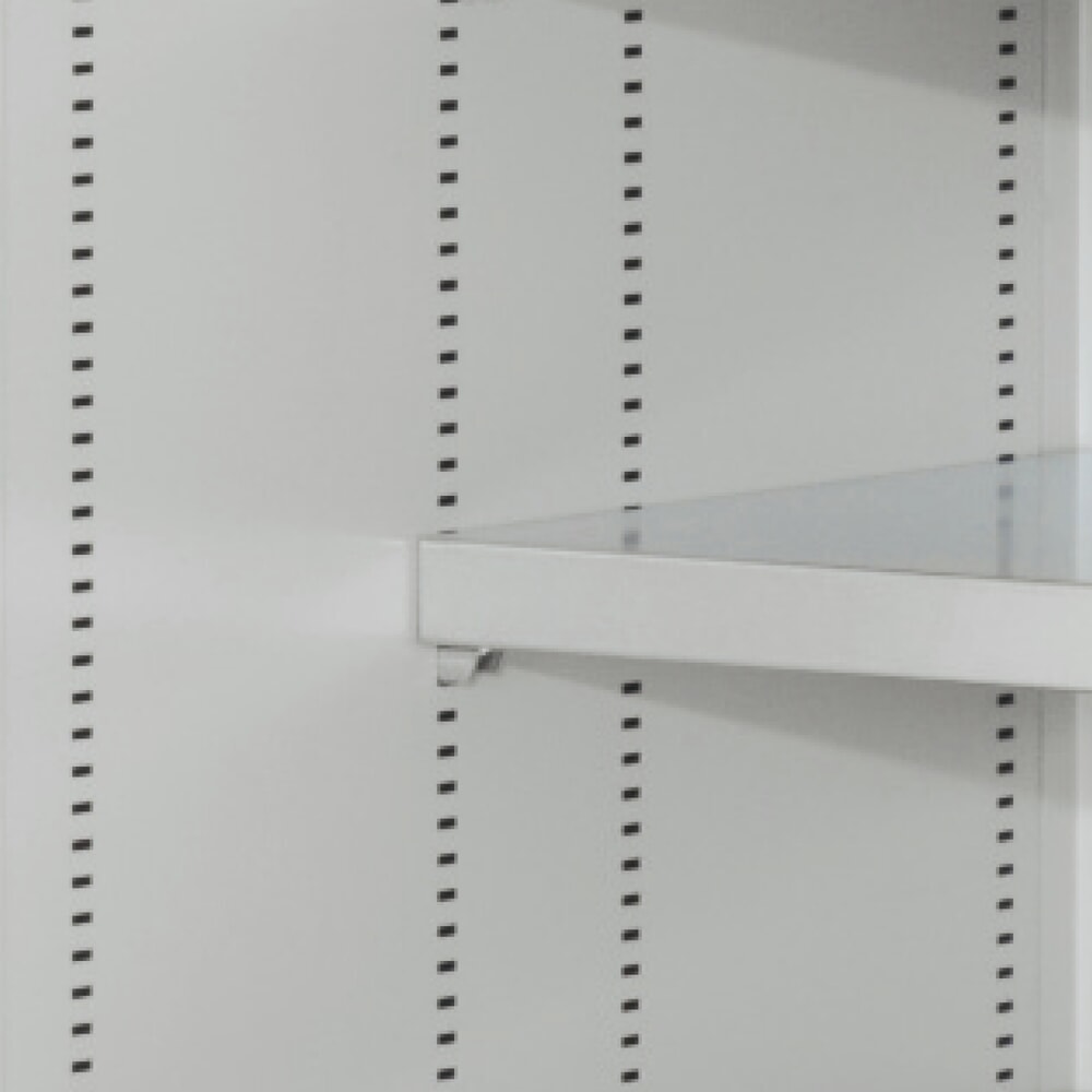 Produktabbildung Nr. 6: Kappes Magazinschrank mit Schubladen, 1.950 x 1.130 x 590 mm, 7 Böden, 4 Schubladen, 118 Lagersichtkästen, RasterPlan Loch-/Schlitzplattentür, lichtgrau