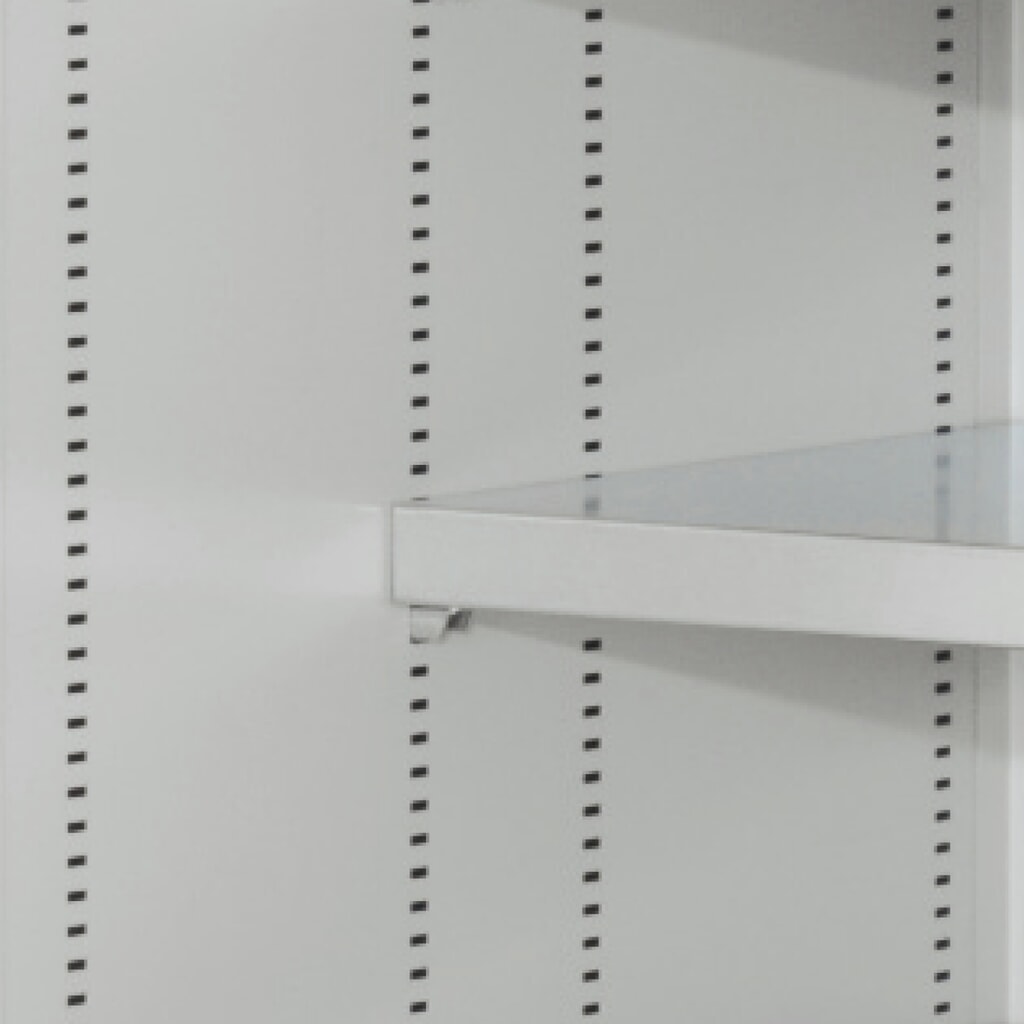 Kappes Magazinschrank mit Schubladen, 1.950 x 1.130 x 590 mm, 7 Böden, 1 Schublade, 44 Lagersichtkästen, RasterPlan Lochplattentür, lichtgrau Produktabbildung Nr. 5: Kappes Magazinschrank mit Schubladen, 1.950 x 1.130 x 590 mm, 7 Böden, 1 Schublade, 44 Lagersichtkästen, RasterPlan Lochplattentür, lichtgrau