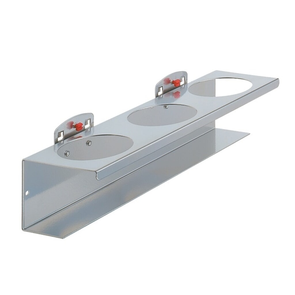 Kappes RasterPlan Dosenhalter, Breite 300 mm Ø 70 mm, 3-fach, passend für Lochplatten Produktabbildung: Kappes RasterPlan Dosenhalter, Breite 300 mm Ø 70 mm, 3-fach, passend für Lochplatten