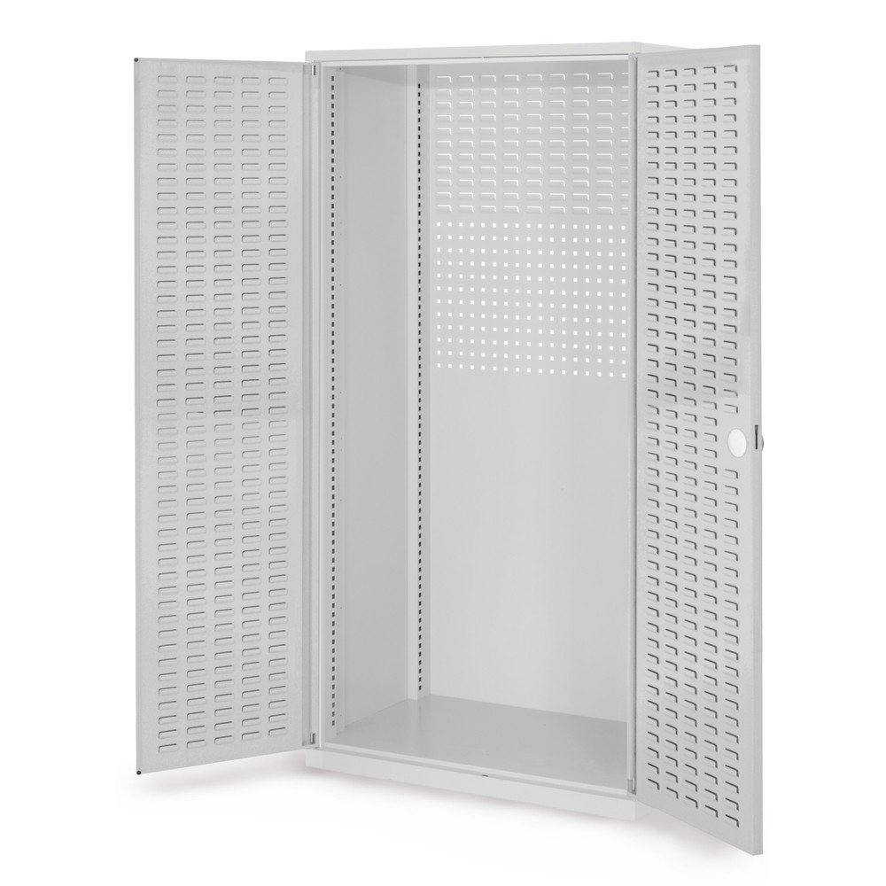 Produktabbildung: Kappes ®RasterPlan Schubladenschrank Leergehäuse, HxBxT  1.950 x 1.000 x 600 mm, Schlitzplattentüren, lichtgrau