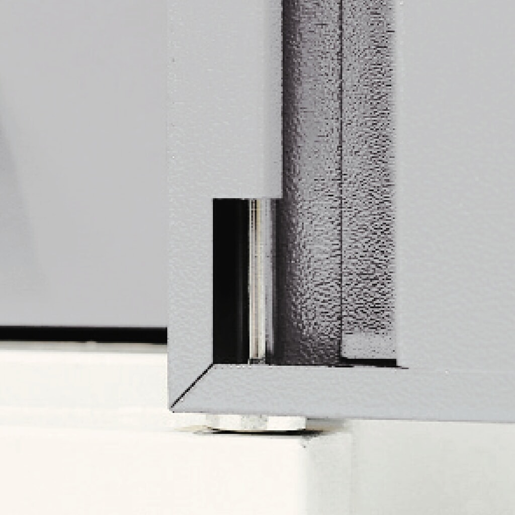 Produktabbildung Nr. 2: Kappes RasterPlan Werkzeugschrank, HxBxT 1.950 x 1.000 x 410 mm, 2 Fachböden, Türinnenseite Schlitzplatten, lichtgrau
