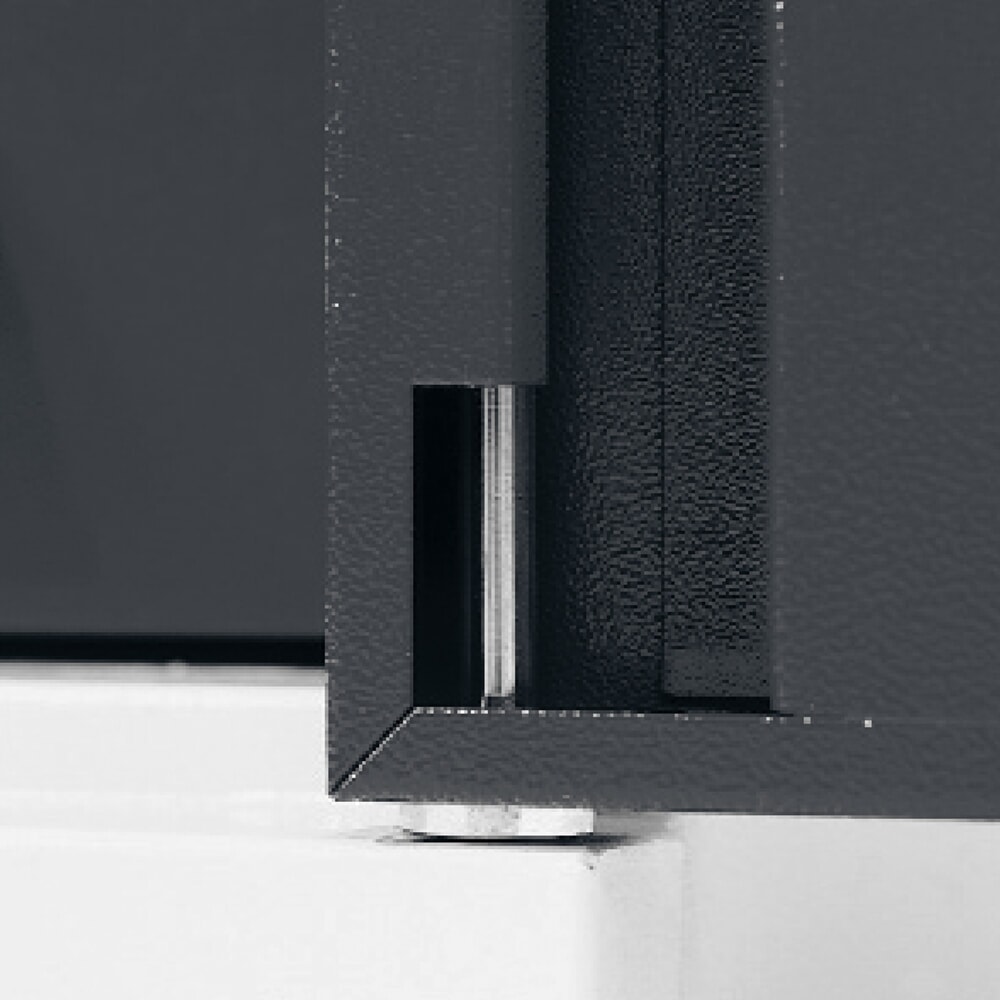 Produktabbildung Nr. 2: Kappes ®RasterPlan Werkzeugschrank, HxBxT 1.950 x 1.000 x 410 mm, 2 Fachböden, Sichtfenstertür, lichtgrau, anthrazitgrau
