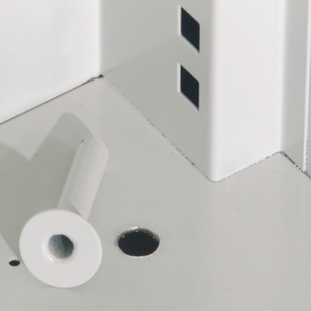 Produktabbildung Nr. 2: Kappes Schwerlastschrank ohne Mitteltrennwand, HxBxT 1.950 x 1.000 x 600 mm, Vollblechtür, 4 Böden, lichtgrau, enzianblau