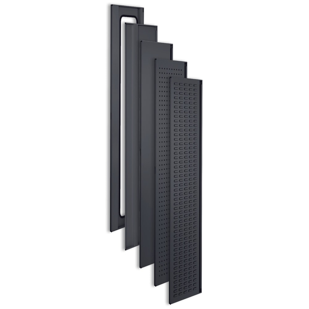 Produktabbildung Nr. 8: Kappes Schwerlastschrank ohne Mitteltrennwand, HxBxT 1.950 x 1.000 x 600 mm, Türinnenseite mit RasterPlan Lochplatten, 3 Böden, 3 Schubladen, lichtgrau, anthrazitgrau