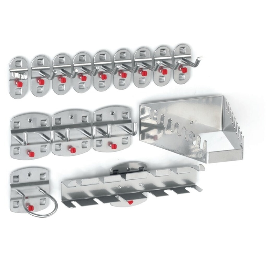 Produktabbildung: Kappes Werkzeughalter, 12 div. Haken/3 Doppelhaken 15-tlg., BxHmm