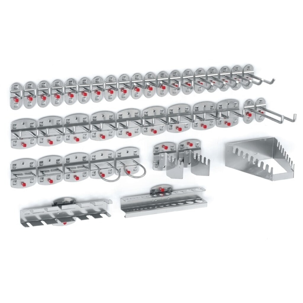 Produktabbildung: Kappes Werkzeughalter, 21 Haken/9 Doppelhaken/10 div. Halter 40, BxHmm
