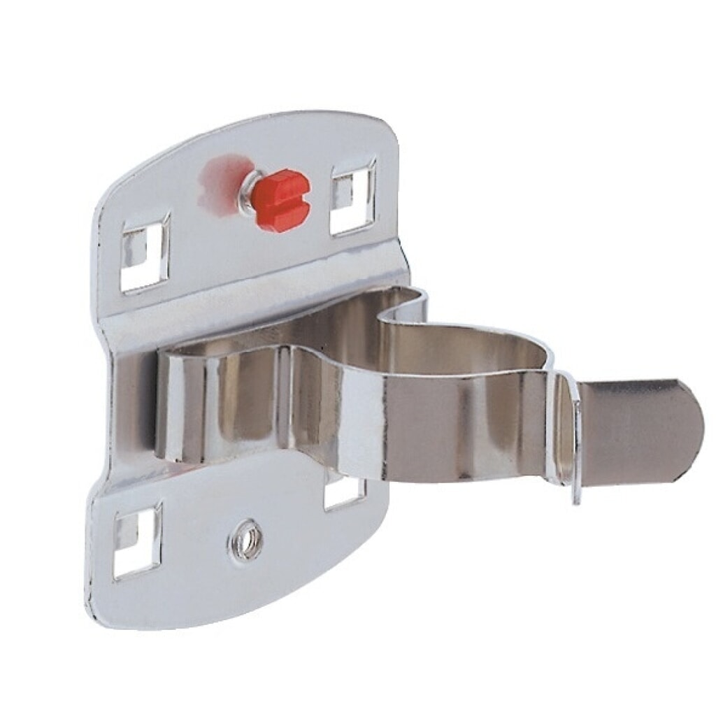 Kappes Werkzeugklemme, mit großer Grundplatte, Ø 28 mm verzinkt, 5St./Btl., passend für Lochplatten Produktabbildung: Kappes Werkzeugklemme, mit großer Grundplatte, Ø 28 mm verzinkt, 5St./Btl., passend für Lochplatten