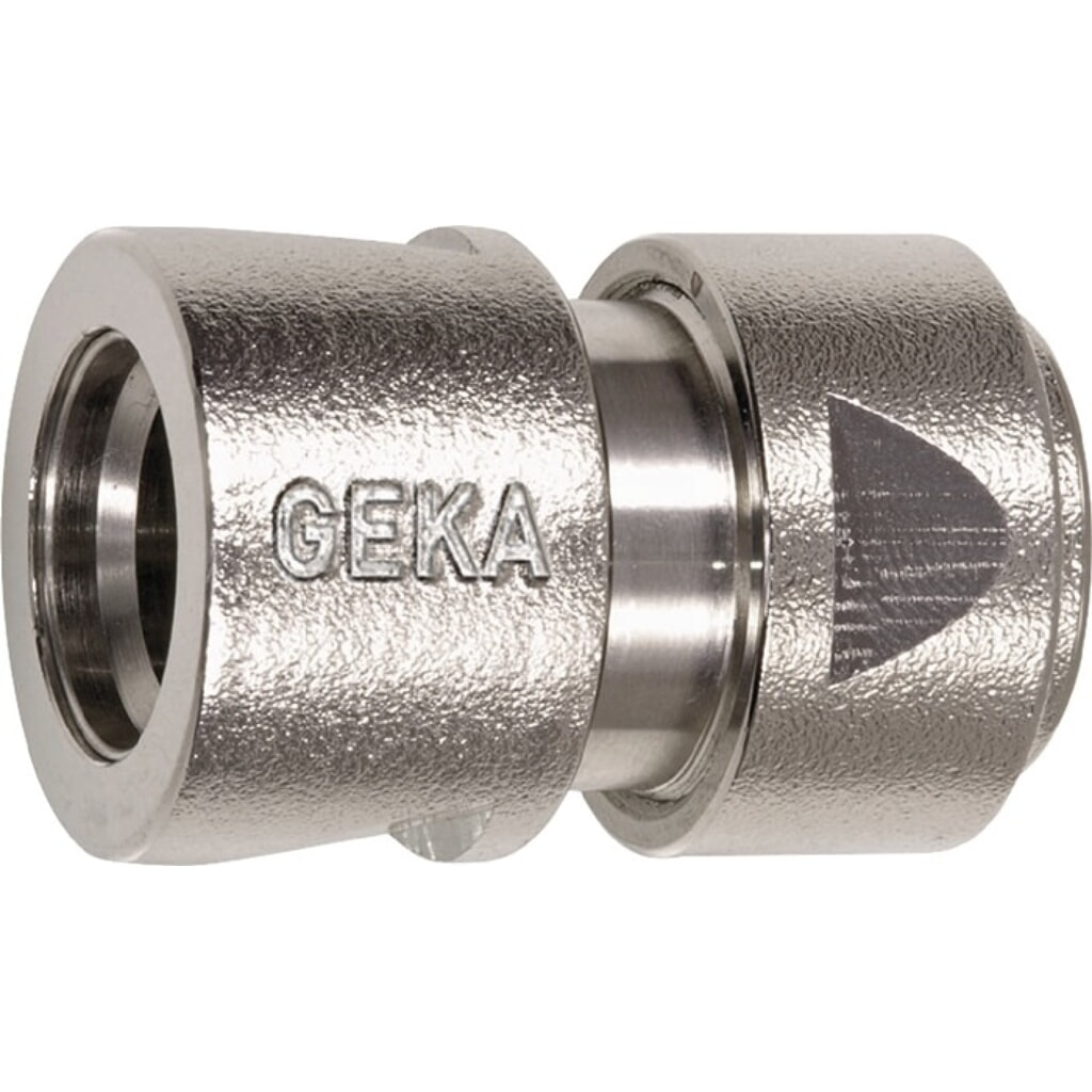 Produktabbildung: KARASTO Schlauchstück GEKA plus, Messing vernickelt Schlauchgröße 13 mm, SB
