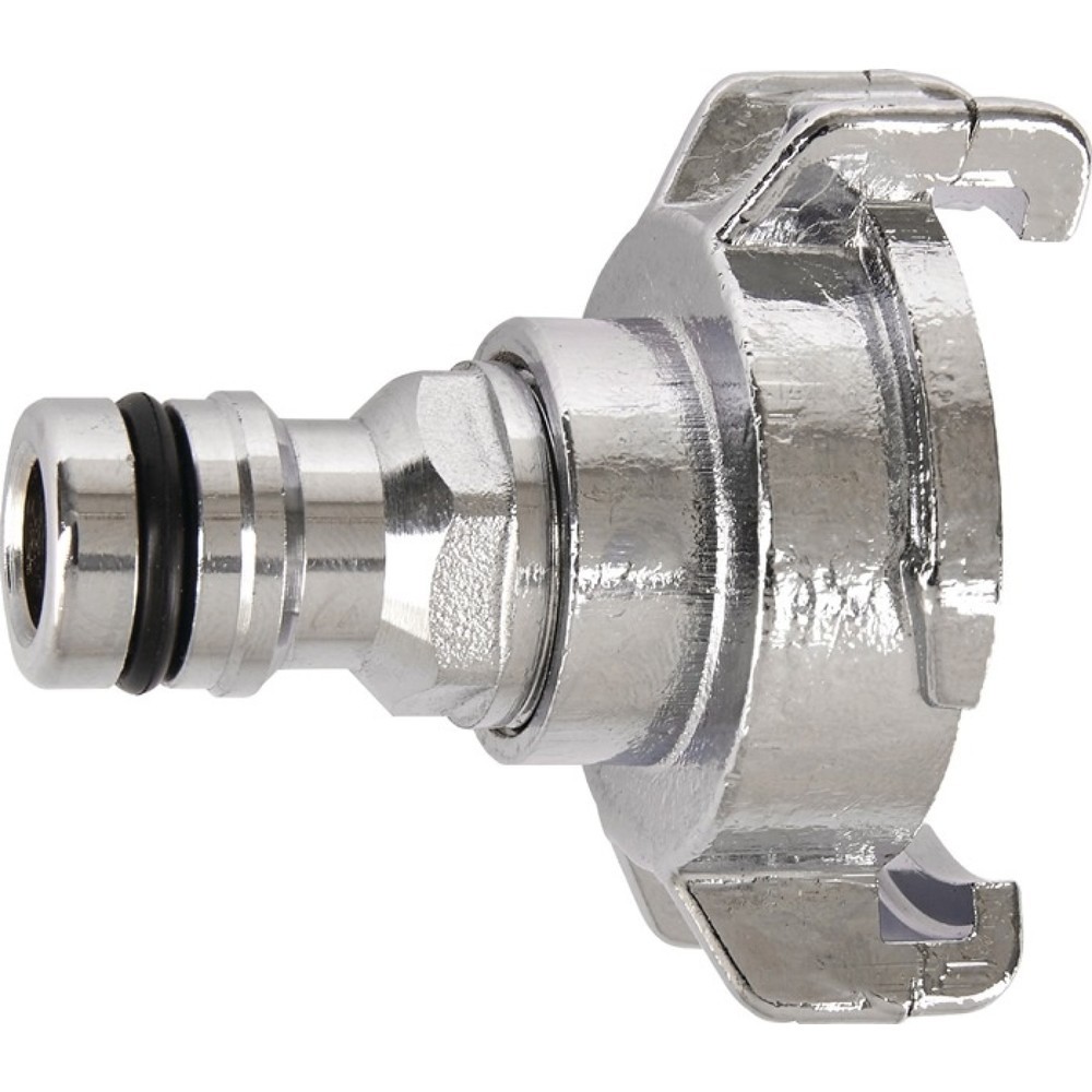 Produktabbildung: KARASTO Übergangsstück GEKA plus-Stecksystem, Messing vernickelt, Klaue und Stecker