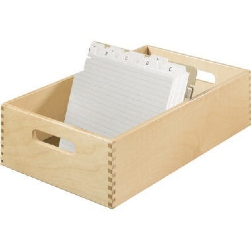 Produktabbildung: HAN Karteikasten 1005-0 DIN A5 quer max. 1.500Karten Holz natur