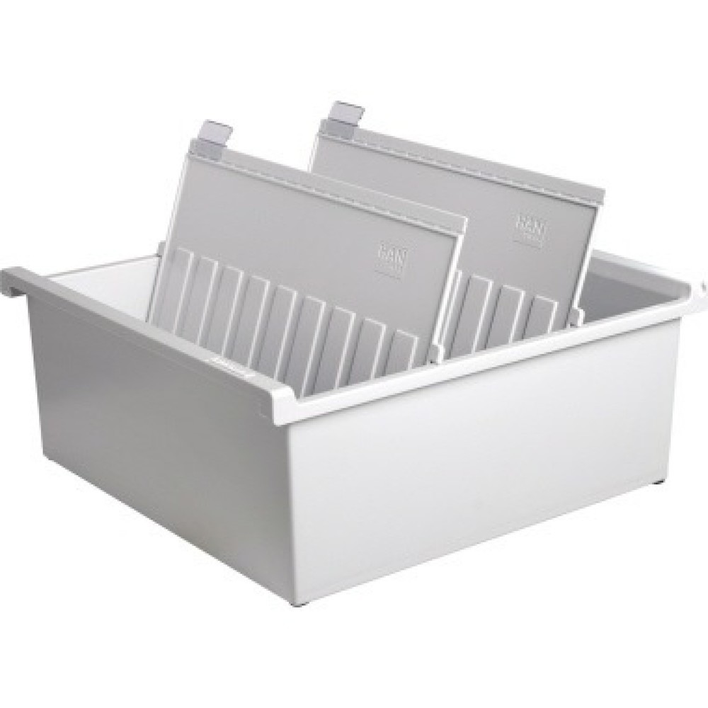 Produktabbildung: HAN Karteitrog 954-0-11 DIN A4 quer max. 1300Karten lichtgrau