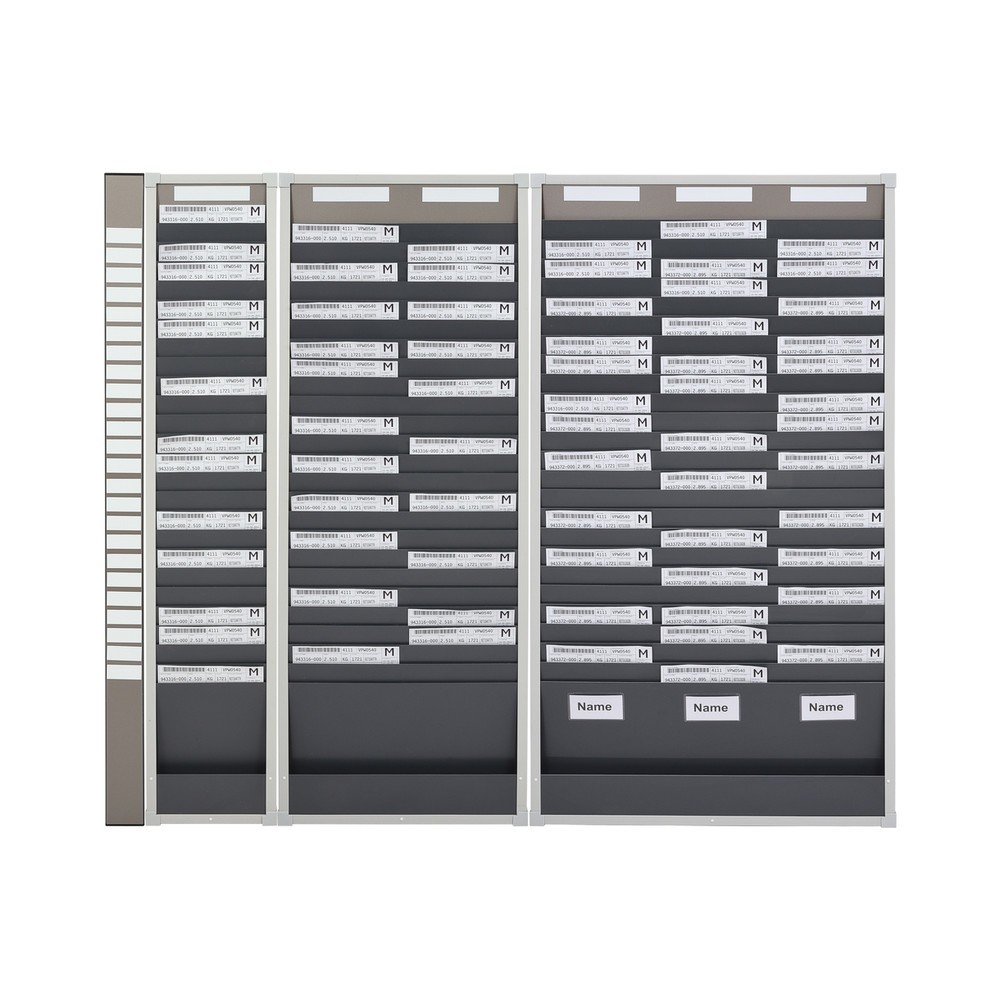 Produktabbildung Nr. 2: EICHNER Karten-Sortiertafel, 1 Reihe, 10 Fächer, HxB 750 x 260 mm