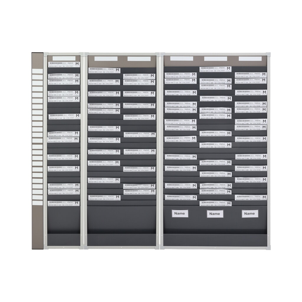 EICHNER Karten-Sortiertafel, 1 Reihe, 10 Fächer, HxB 750 x 260 mm Produktabbildung Nr. 2: EICHNER Karten-Sortiertafel, 1 Reihe, 10 Fächer, HxB 750 x 260 mm