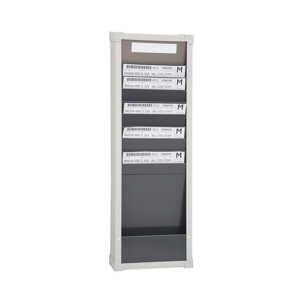 Produktabbildung: EICHNER Karten-Sortiertafel, 1 Reihe, 10 Fächer, HxB 750 x 260 mm