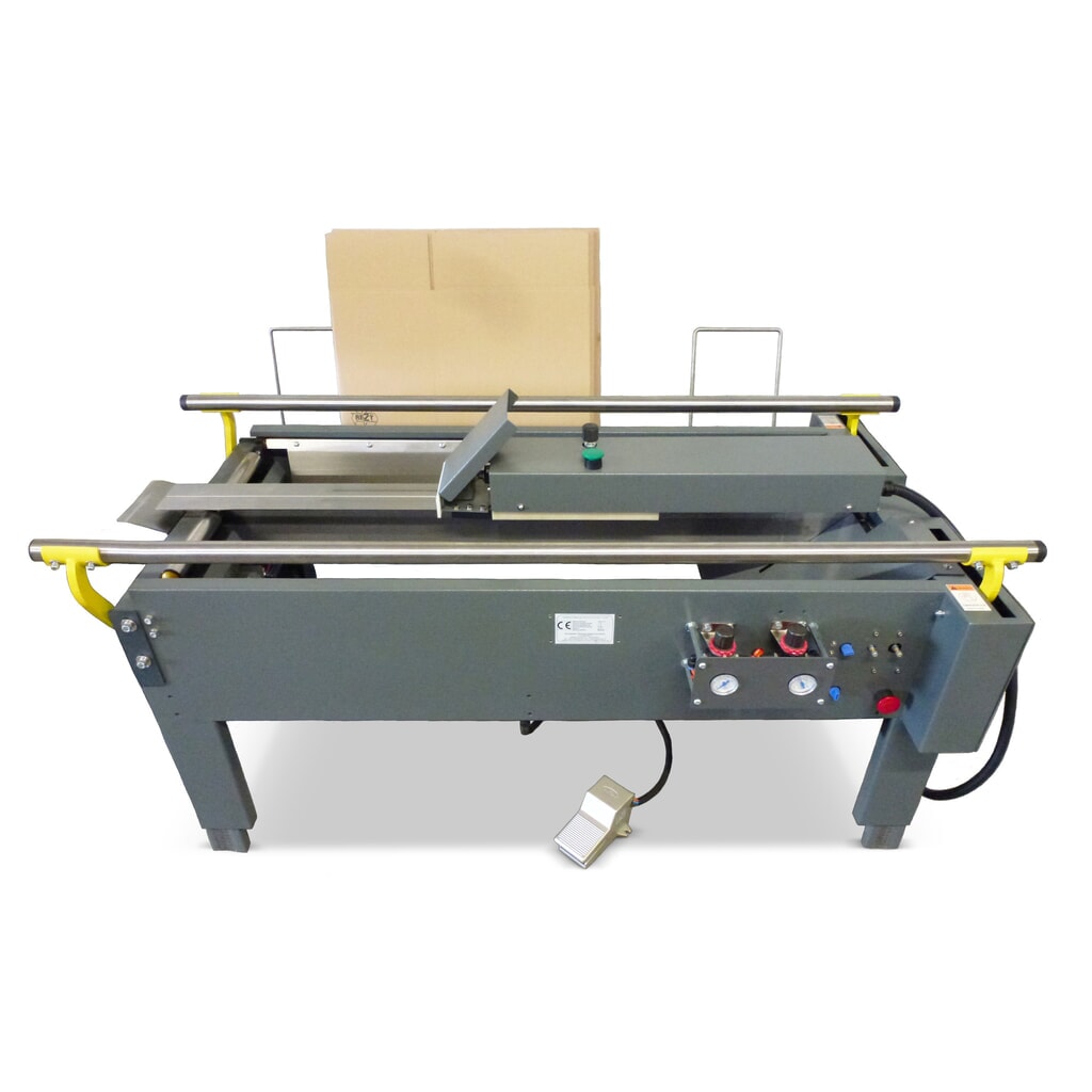 Kartonaufrichter F 110 C, halbautomatisch, bis 600 Kartons/Std. Produktabbildung: Kartonaufrichter F 110 C, halbautomatisch, bis 600 Kartons/Std.