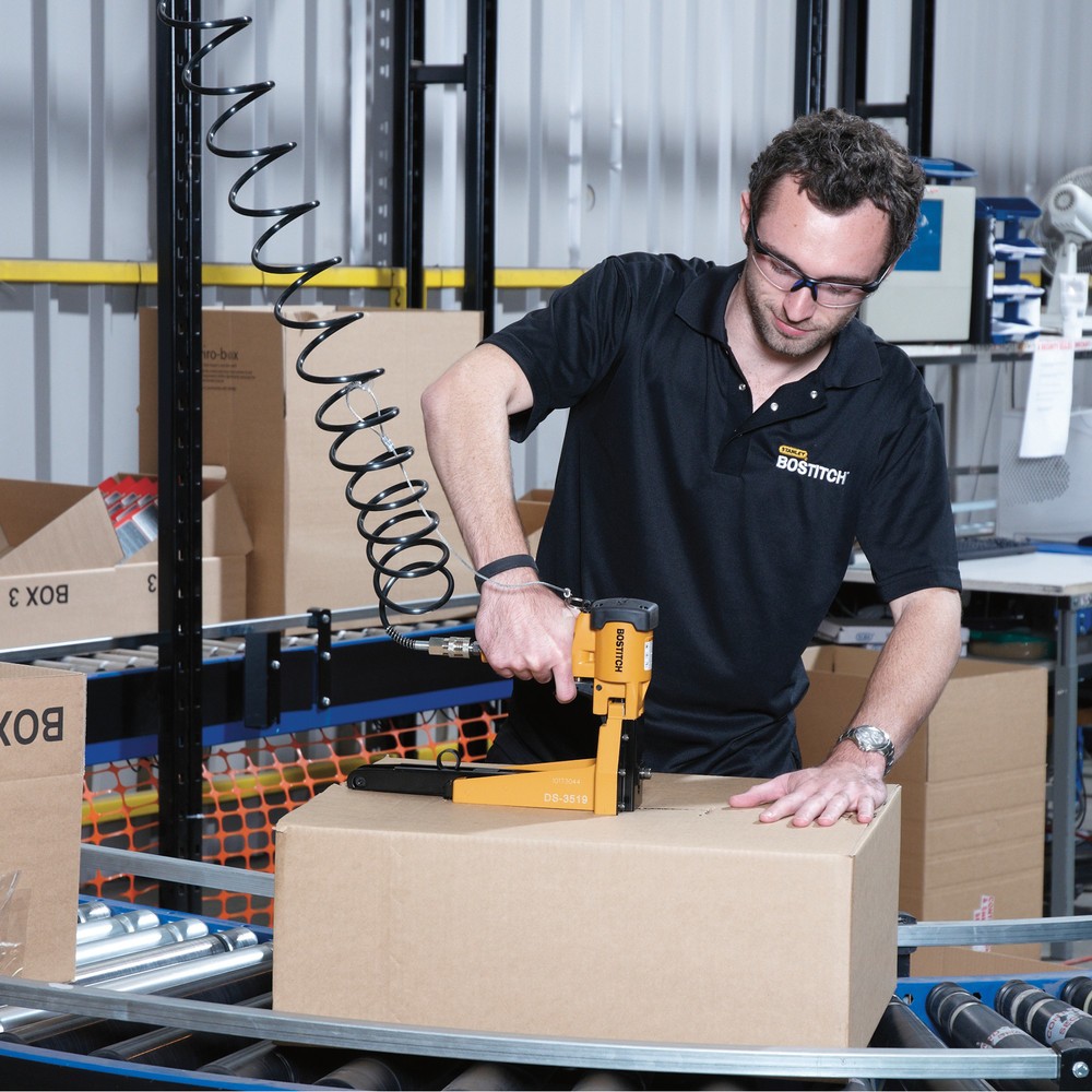 Produktabbildung Nr. 2: Kartonverschlusshefter pneumatisch, für Heftklammern mit Schenkellänge 19-22 mm
