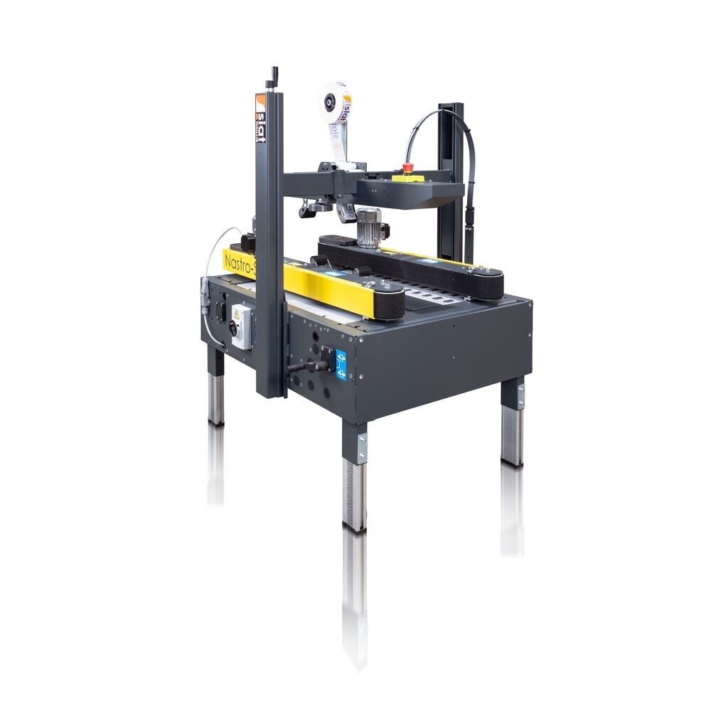 SIAT Kartonverschlussmaschine NASTRO-SB™ X5-S, mit 50 mm Verschlussaggregat, für Kartonmaße HxBxT 90-500 x 150-500 x 150 mm Produktabbildung: SIAT Kartonverschlussmaschine NASTRO-SB™ X5-S, mit 50 mm Verschlussaggregat, für Kartonmaße HxBxT 90-500 x 150-500 x 150 mm