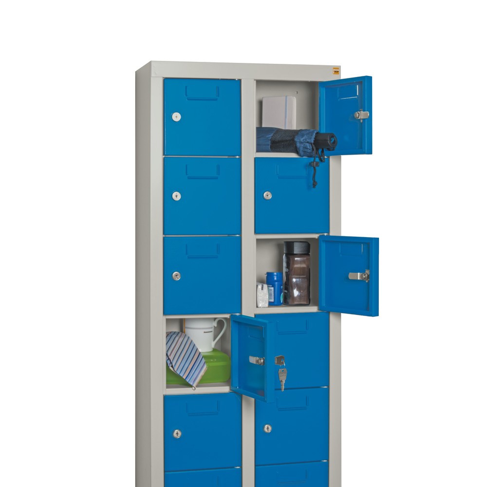 Productafbeelding nr. 3: Kast met kleine vakken PAVOY, 30 vakken, hxbxd 1.950 x 460 x 200 mm, met etikethouder, lichtgrijs, lichtgrijs