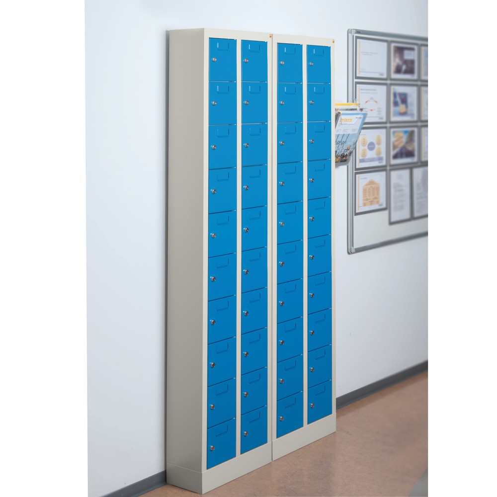Productafbeelding nr. 4: Kast met kleine vakken PAVOY, 30 vakken, hxbxd 1.950 x 460 x 200 mm, met etikethouder, lichtgrijs, lichtgrijs