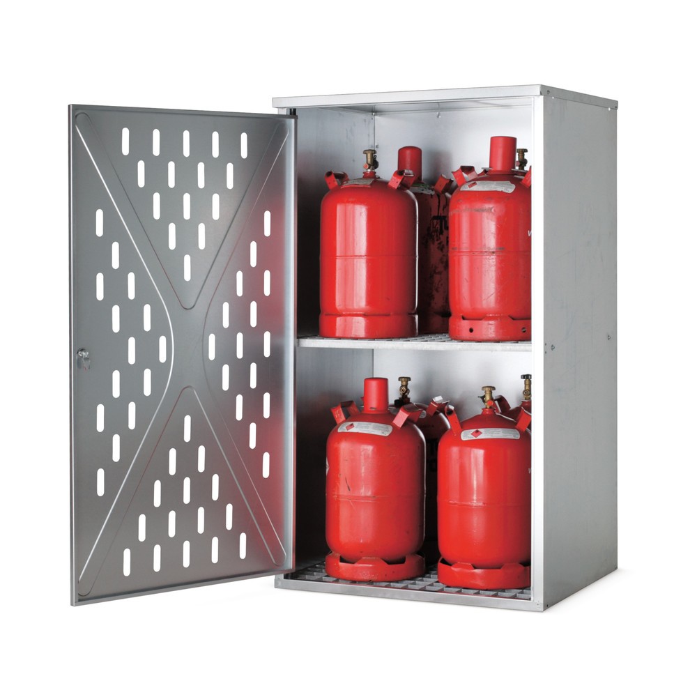 Product afbeelding: Kast voor propaanflessen, deur met 1 vleugel, hxbxd 1.500 x 840 x 690 mm