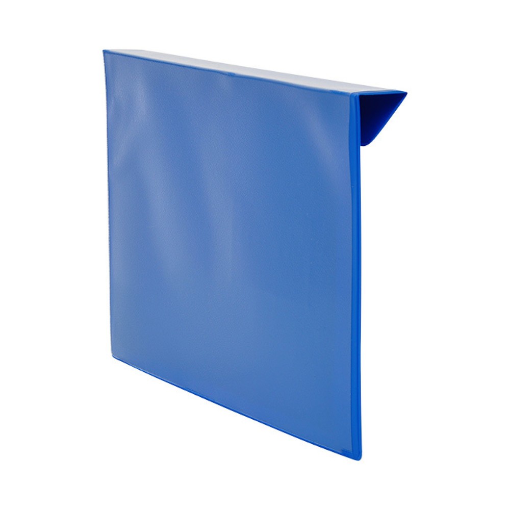 Produktabbildung Nr. 1: Kennzeichnungstasche für Aufsatzrahmen, 100 Stk/VE, DIN A5, Einschub seitlich, blau