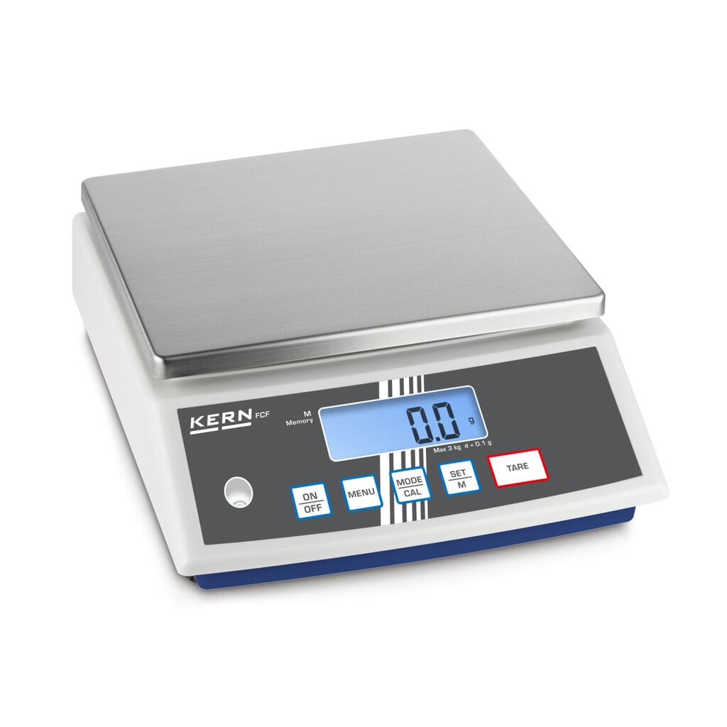 KERN Tischwaage FCF 30K-3, Wägebereich max. 30 kg Produktabbildung: KERN Tischwaage FCF 30K-3, Wägebereich max. 30 kg