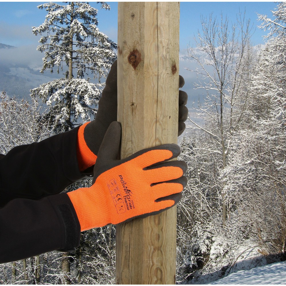 Produktabbildung Nr. 2: Keron PowerGrab Thermo Gr. 7 orange-Strickhs. Latex m. Acrylfutter
