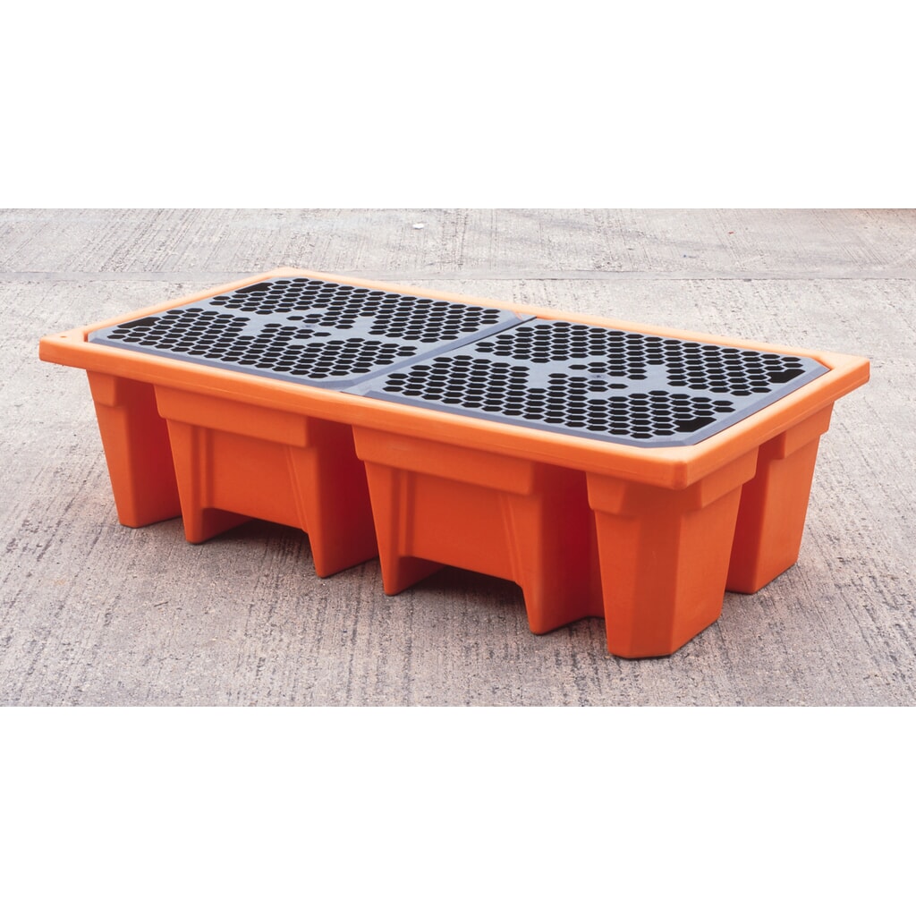 Produktabbildung: Kingspan® Auffangpalette für 2x 200-Liter-Fässer, Kapazität 240 Liter